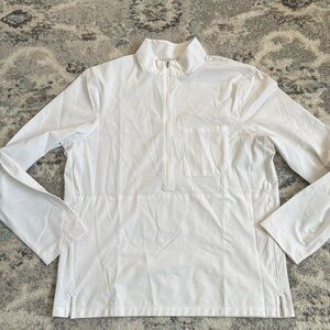 Men’s Lululemon Wovenair 1/2 zip in white